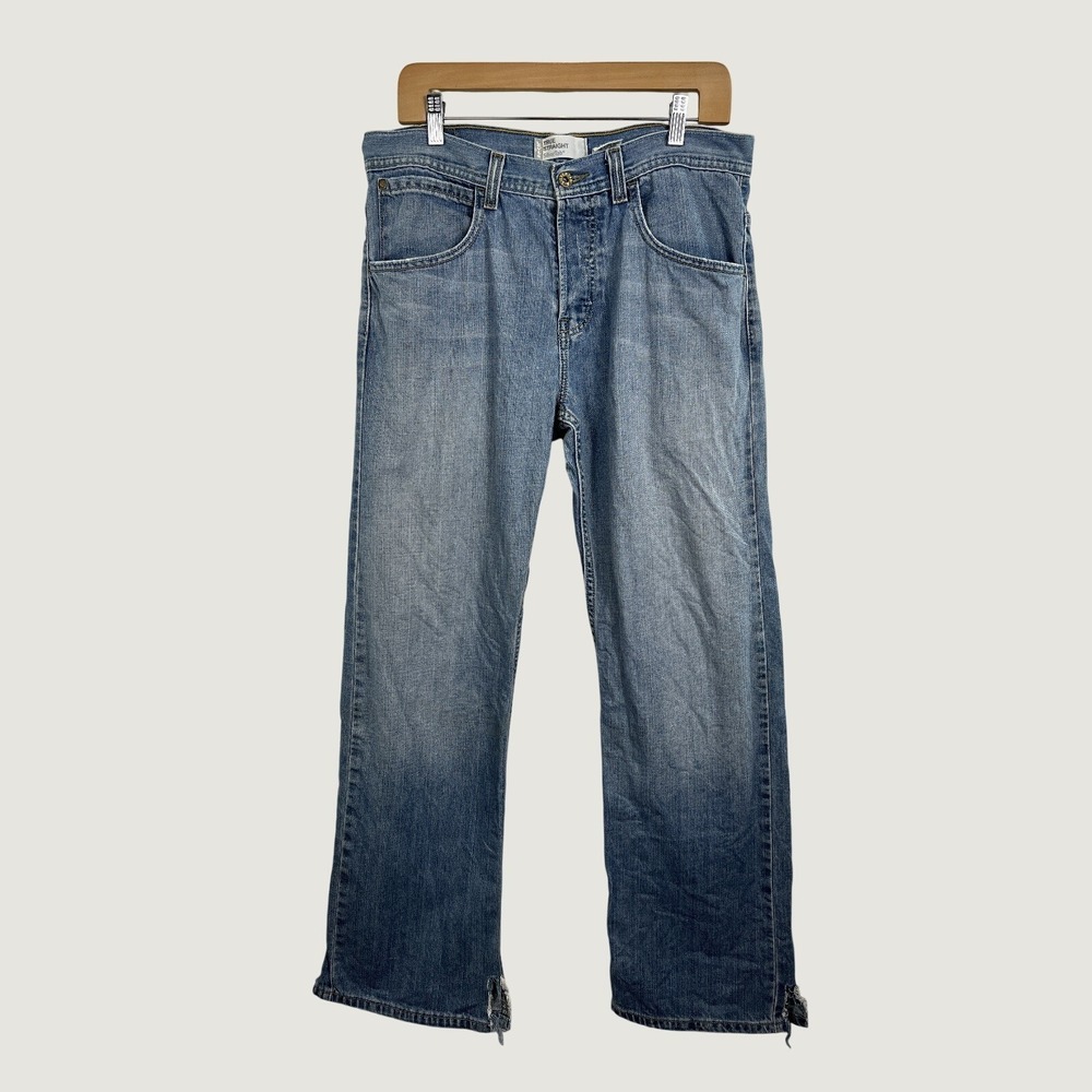 Levi's SilverTab Jeans Mens 32x32 Blue True Straight Distressed Denim Y2K Skate